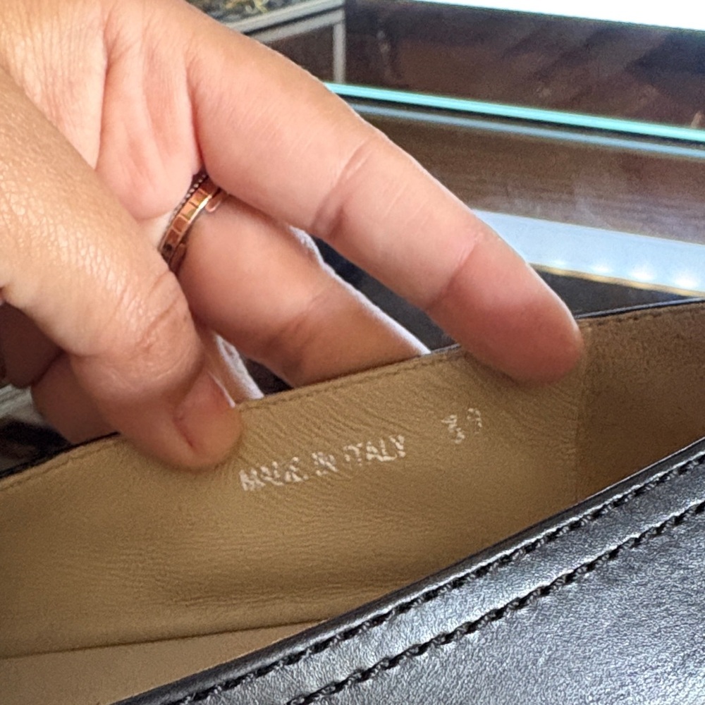 Prada Black Leather Espadrilles - Picture 5 of 6